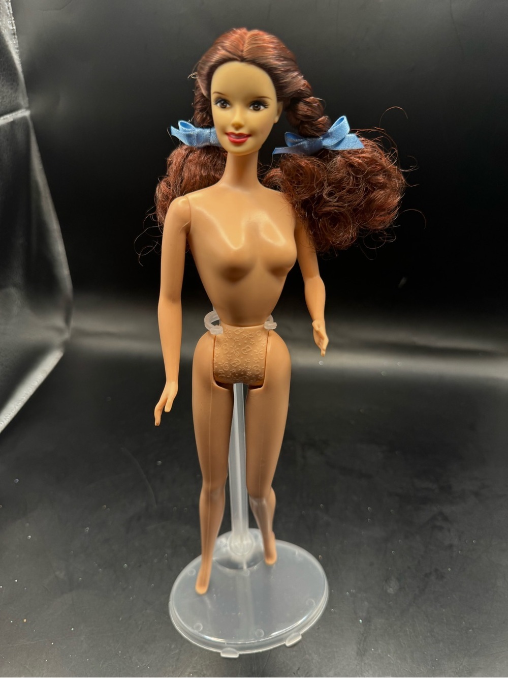 Barbie Dorothy Wizard Of Oz Nude Braided Brown Hair Original Ribbons